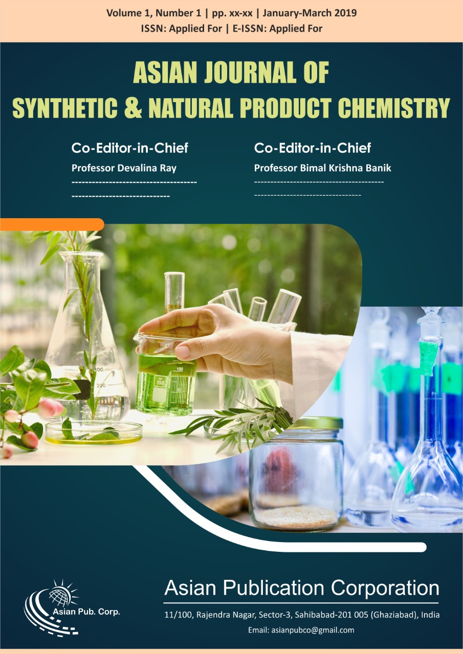 Asian Journal of Synthetic and Natural Product Chemistry